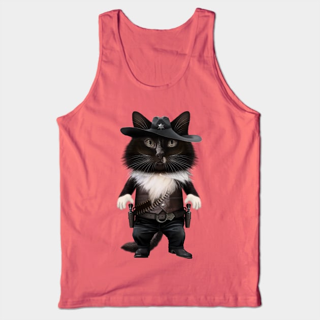 SHERIFF CAT Tank Top by ADAMLAWLESS